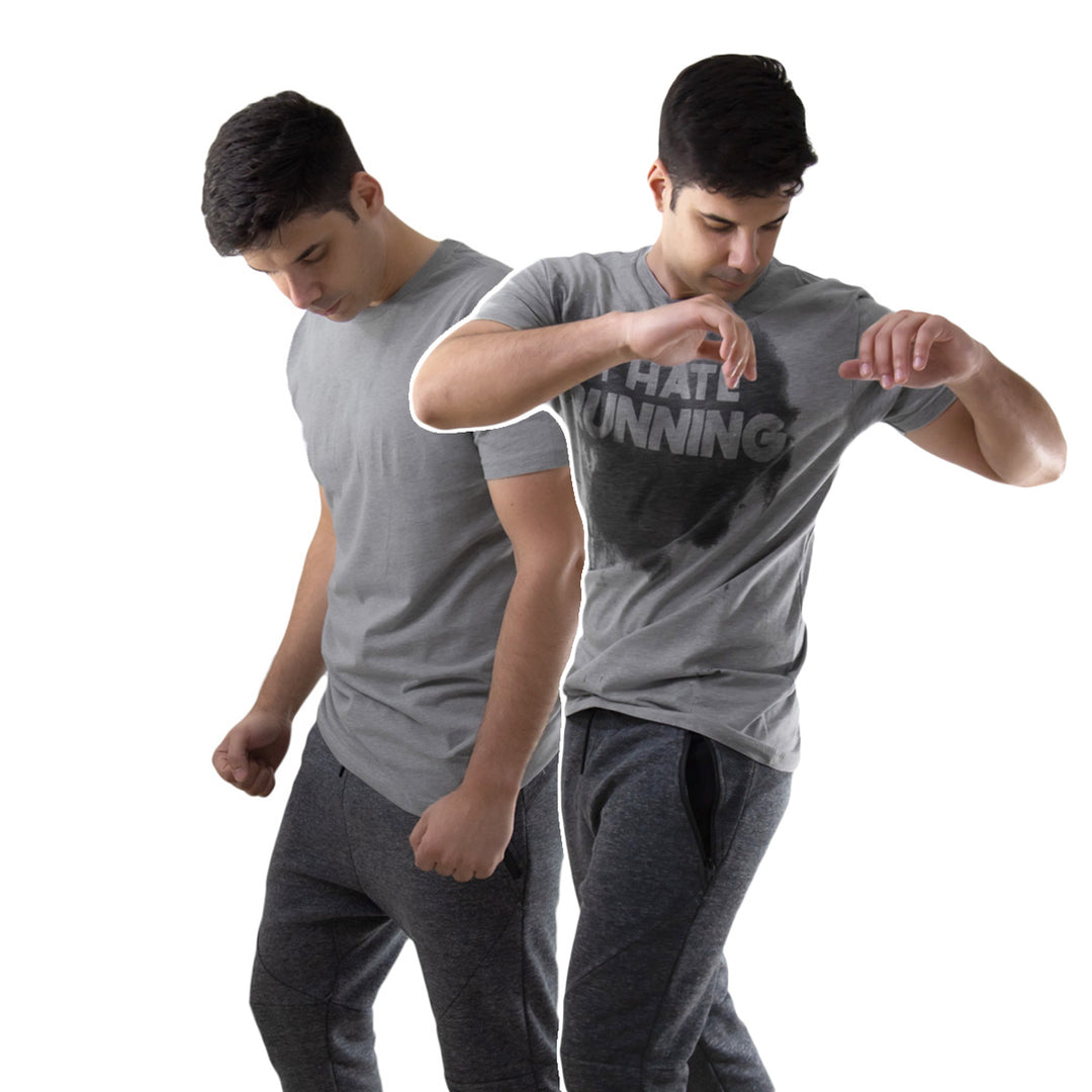 I Hate Running Shirt for Men Sweat Activated Workout