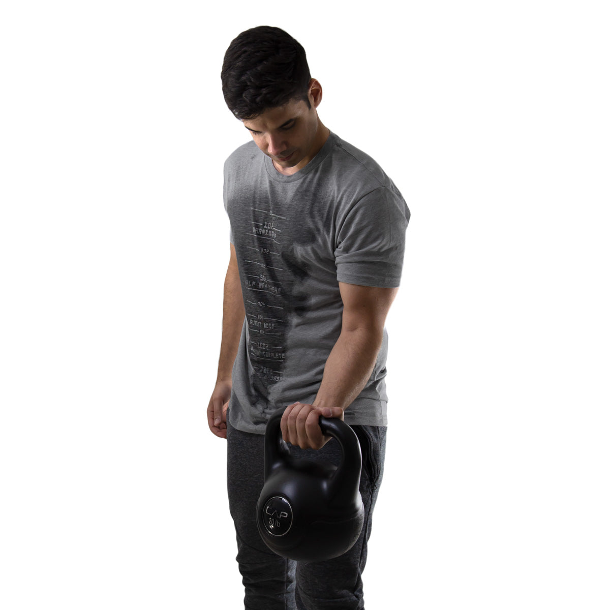Workout Shirt Sweat Activated Tee with Invisible Message