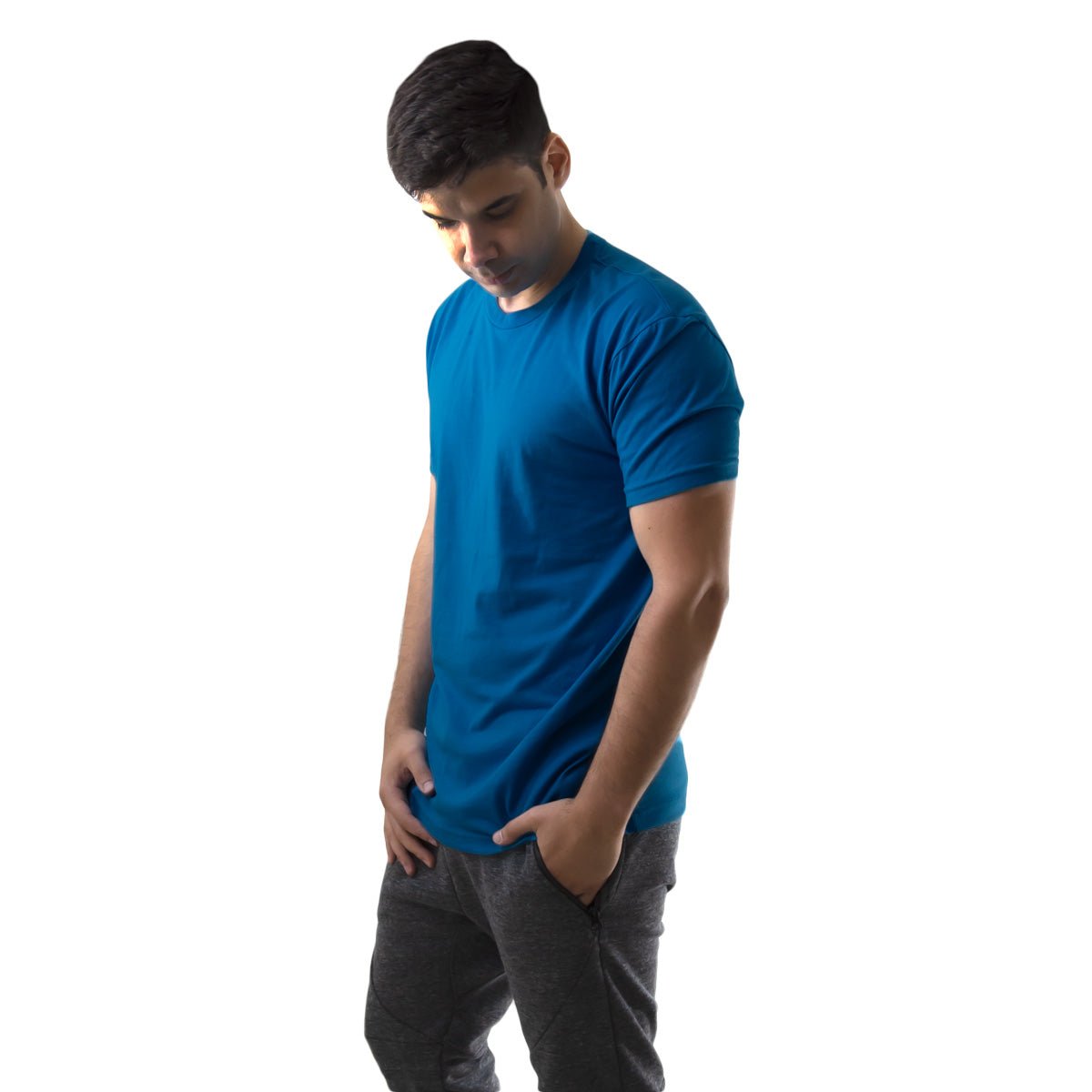 Workout Shirt Men Funny Blue Sweat Activated Tee