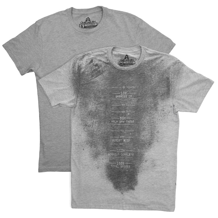 Sweat Activated Workout Tee with Invisible Message for Men