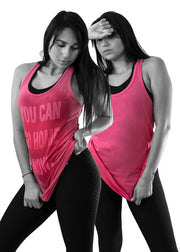 You can go home now sweat activated tank top 